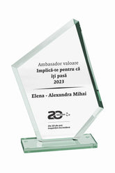 GSW 016 | Trofeu din Sticlă Personalizabil - TrophyShop